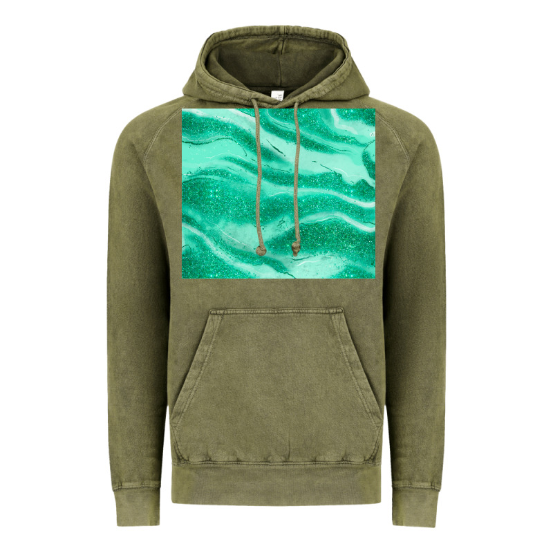 Green Glitter Vintage Hoodie by JahusDesignShop | Teevron
