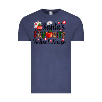 Vintage Denim santa's favorite  school nurse Vintage Tee - AdoDesignShop