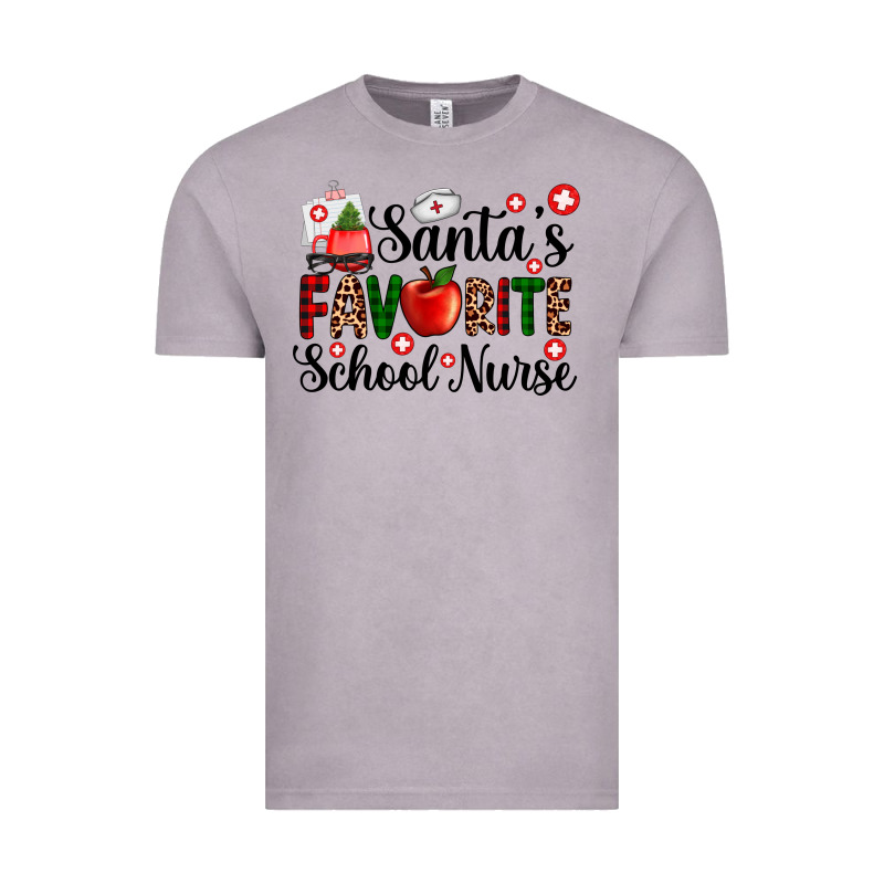 Santa's Favorite  School Nurse Vintage Tee by AdoDesignShop | Teevron