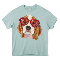 Arona Beagle with love glasses Heavy Core Tee - RanaPortraitStore