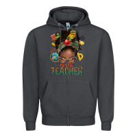 Smoke math teacher life afro messy bun Zipper Hoodie - NancyCooperArtShop
