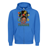 True Royal math teacher life afro messy bun Zipper Hoodie - NancyCooperArtShop