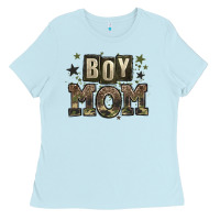 Baby Blue boy mom Ladies Tee - Zillion Design Studio