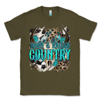 Army Green born  raised country Classic Tee - NancyCooperArtShop