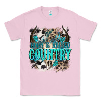 Bubblegum Pink born  raised country Classic Tee - NancyCooperArtShop