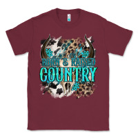 Burgundy born  raised country Classic Tee - NancyCooperArtShop