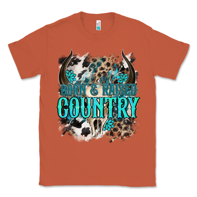 Born  Raised Country Classic Tee by NancyCooperArtShop | Teevron