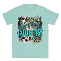 Seafoam born  raised country Classic Tee - NancyCooperArtShop