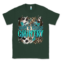 Sports Green born  raised country Classic Tee - NancyCooperArtShop