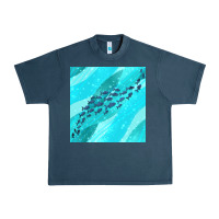Midnight Navy fish and sea seamless pattern Urban Heavy Tee - BundleAndBundleShop