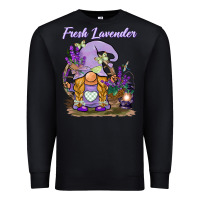 Black fresh lavender gnome Premium Sweatshirt - BarkalooDesign