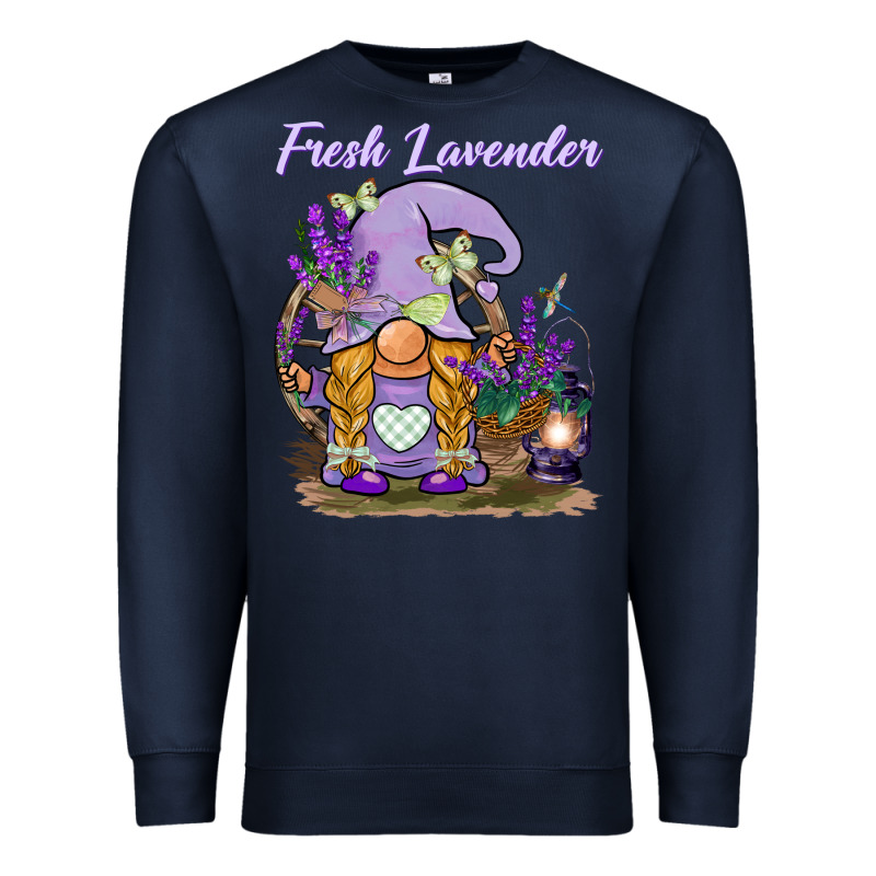 Fresh Lavender Gnome Premium Sweatshirt by BarkalooDesign | Teevron