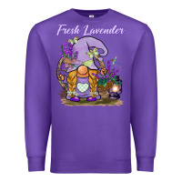 Purple fresh lavender gnome Premium Sweatshirt - BarkalooDesign