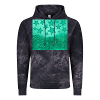 Cloud Black green glitter star Vintage Hoodie - JahusDesignShop