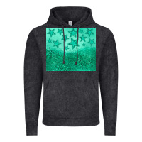 Vintage Black green glitter star Vintage Hoodie - JahusDesignShop