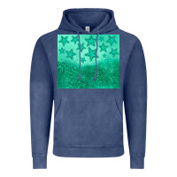Vintage Denim green glitter star Vintage Hoodie - JahusDesignShop