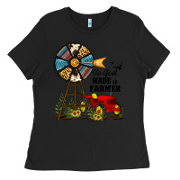 Black so god made a farmer Ladies Tee - JahusDesignShop