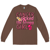 Chestnut cancer picked the wrong girl Long Sleeve Tee - NancyCooperArtShop