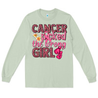 Matcha cancer picked the wrong girl Long Sleeve Tee - NancyCooperArtShop