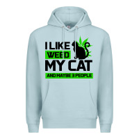 Blue Mist Cat Weed I Like My Cat Gift Premium Hoodie - Bettercallsaul