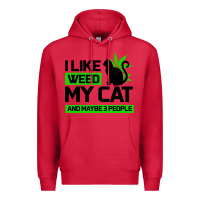 Cardinal Cat Weed I Like My Cat Gift Premium Hoodie - Bettercallsaul