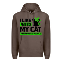 Coffee Cat Weed I Like My Cat Gift Premium Hoodie - Bettercallsaul