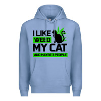 Colony Blue Cat Weed I Like My Cat Gift Premium Hoodie - Bettercallsaul