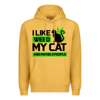Mustard Cat Weed I Like My Cat Gift Premium Hoodie - Bettercallsaul