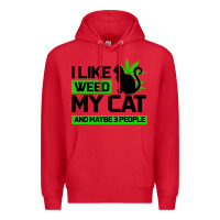 Red Cat Weed I Like My Cat Gift Premium Hoodie - Bettercallsaul