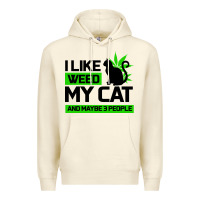 Sandshell Cat Weed I Like My Cat Gift Premium Hoodie - Bettercallsaul