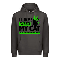 Smoke Cat Weed I Like My Cat Gift Premium Hoodie - Bettercallsaul