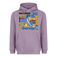 Lavender down syndrome awareness typography Heavyweight Hoodie - Artiststas