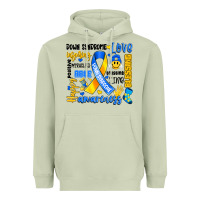 Matcha down syndrome awareness typography Heavyweight Hoodie - Artiststas
