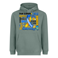 Sage down syndrome awareness typography Heavyweight Hoodie - Artiststas