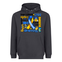 Smoke down syndrome awareness typography Heavyweight Hoodie - Artiststas