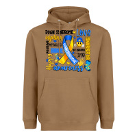 Toasted Coconut down syndrome awareness typography Heavyweight Hoodie - Artiststas