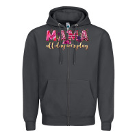 Smoke mama all day everyday Zipper Hoodie - NancyCooperArtShop