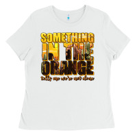 White something in the orange western Ladies Tee - texasbilliewilder