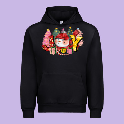 Joy Snowman Urban Hoodie Designed By Cowgirlartshop