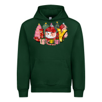 Forest Green joy snowman Urban Hoodie - CowGirlArtShop