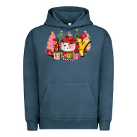Pigment Midnight Navy joy snowman Urban Hoodie - CowGirlArtShop