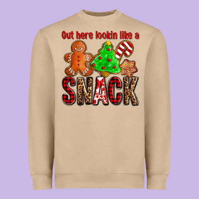 Out Here Lookin Like A Snack Ado Heavyweight Sweatshirt Designed By Adodesignshop