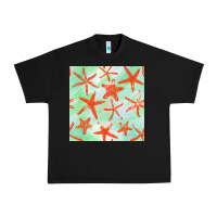 Black starfish seamless pattern Urban Heavy Tee - BundleAndBundleShop
