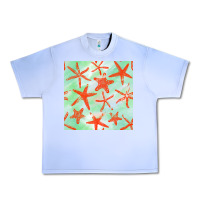 Grape Ice starfish seamless pattern Urban Heavy Tee - BundleAndBundleShop