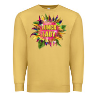 Antique Gold lunch lady tie dye sunflower Premium Sweatshirt - BarkalooDesign