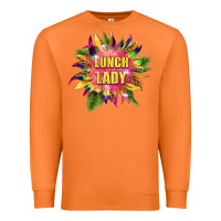 Carrot lunch lady tie dye sunflower Premium Sweatshirt - BarkalooDesign