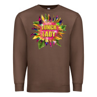Chestnut lunch lady tie dye sunflower Premium Sweatshirt - BarkalooDesign