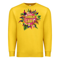 Lemon lunch lady tie dye sunflower Premium Sweatshirt - BarkalooDesign