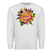 Lunch Lady Tie Dye Sunflower Premium Sweatshirt | Teevron