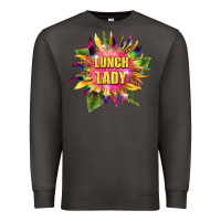 Smoke lunch lady tie dye sunflower Premium Sweatshirt - BarkalooDesign